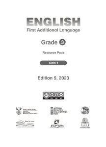 Grade 3 Term 1 PSRIP EFAL Resource Pack