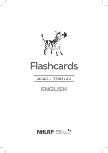 Gr 1 Term 1 & 2 2026 NHLRP HL English Flashcards