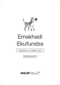 Gr 1 Term 1 & 2 2026 NHLRP HL Siswati Flashcards