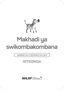 Gr 1 Term 1 & 2 2026 NHLRP HL Xitsonga Flashcards