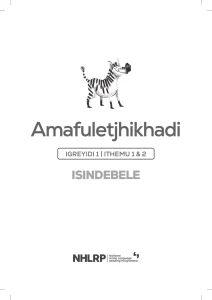 Gr 1 Term 1 & 2 2026 NHLRP HL isiNdebele Flashcards