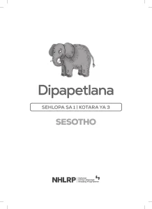 Gr 1 Term 3 2026 NHLRP HL Sesotho Flashcards