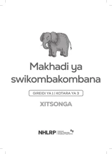 Gr 1 Term 3 2026 NHLRP HL Xitsonga Flashcards