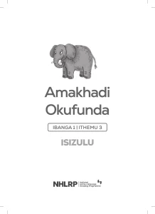 Gr 1 Term 3 2026 NHLRP HL isiZulu Flashcards