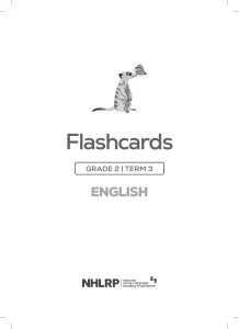 Gr 2 Term 3 2026 NHLRP HL English Flashcards