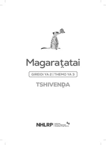 Gr 2 Term 3 2026 NHLRP HL Tshivenda Flashcards