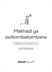 Gr 2 Term 3 2026 NHLRP HL Xitsonga Flashcards