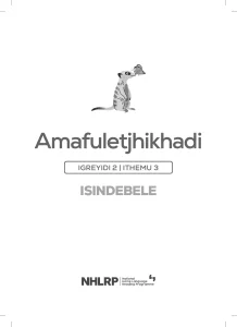 Gr 2 Term 3 2026 NHLRP HL isiNdebele Flashcards