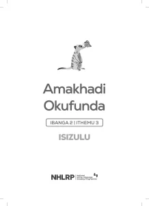 Gr 2 Term 3 2026 NHLRP HL isiZulu Flashcards