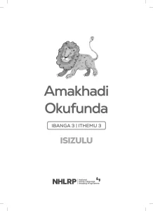 Gr 3 Term 3 2026 NHLRP HL isiZulu Flashcards
